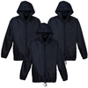 3x Youth Spray Jacket Outdoor Casual Hike Rain Sport Waterproof - Navy Blue