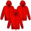 3x Kids Spray Jacket Outdoor Hike Rain Sport Poncho Waterproof - Red