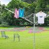 4 Arm Rotary Airer Outdoor Washing Line Clothes Dryer 50m Length