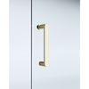 Adjustable 1200x900mm Double Sliding Door Glass Shower Screen in Gold