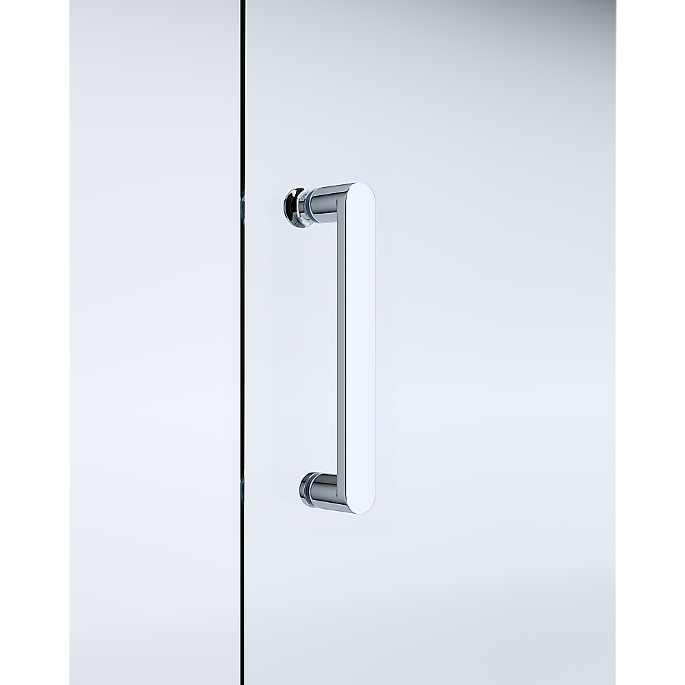 Adjustable 1300x920mm Single Door Corner Sliding Glass Shower Screen in Chrome