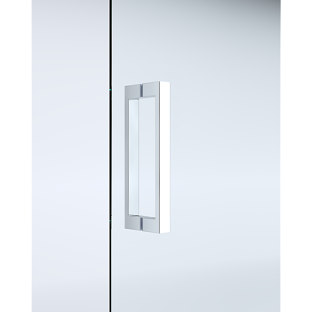 40mm Adjustable Contemporary Corner Sliding Chrome Shower Screen 120x80cm