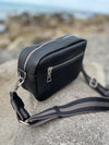 Vegan PU Leather Melbourne Crossbody - Black