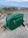 Vegan PU Leather Melbourne Crossbody - Emerald Green