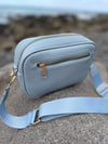 Vegan PU Leather Brunswick Crossbody - Light Blue