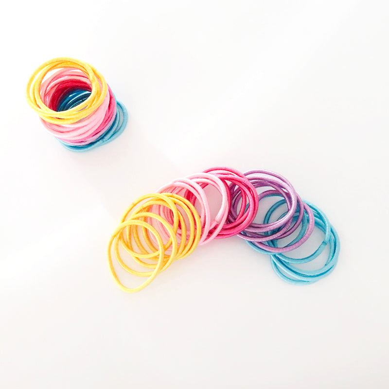 MANGO JELLY Kids Hair Ties (3cm) - Classic Summer Bright - One Pack