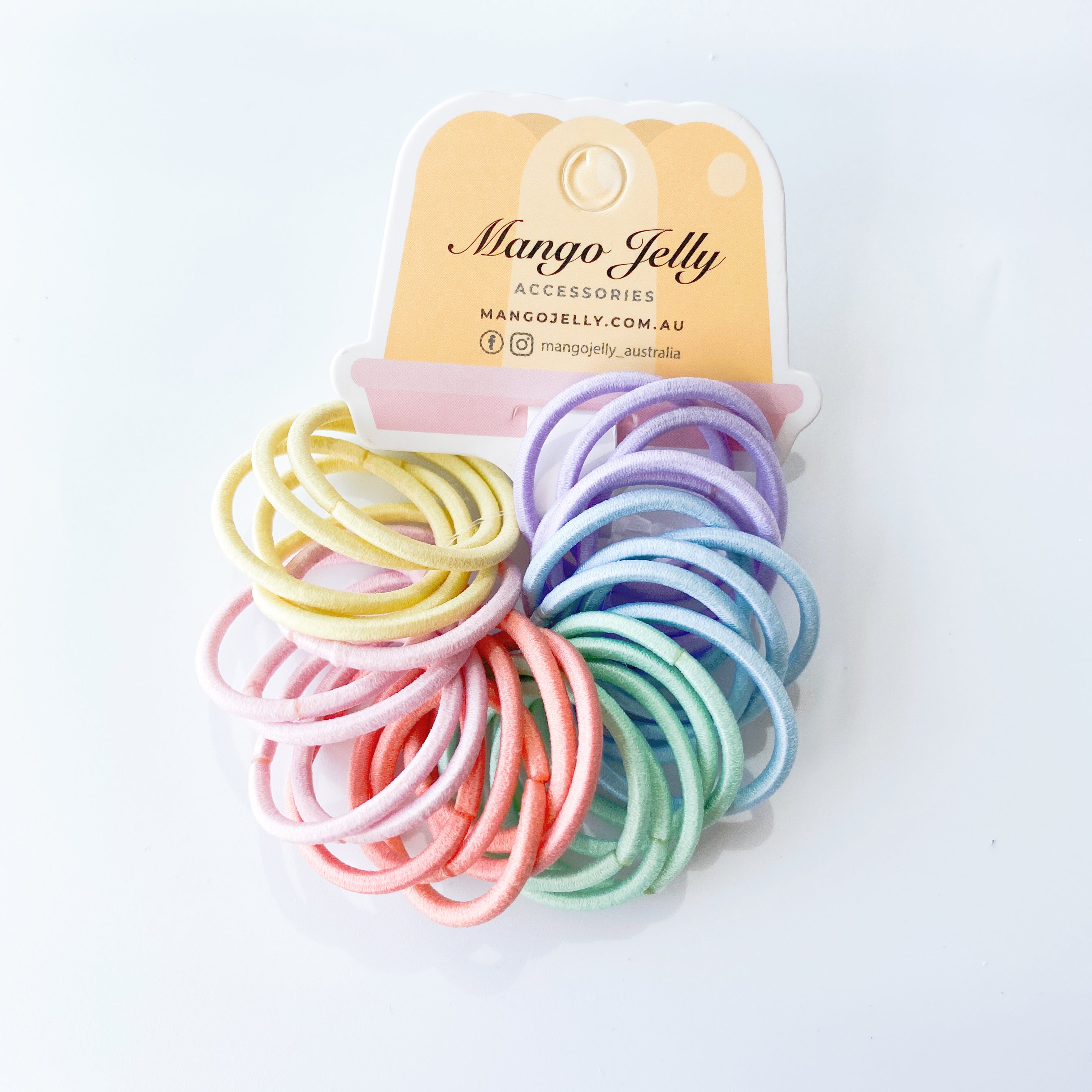 MANGO JELLY Kids Hair Ties (3cm) - Classic Candy - Six Pack