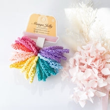 MANGO JELLY Kids Hair Ties (3cm) - Lace Candy - Six Pack