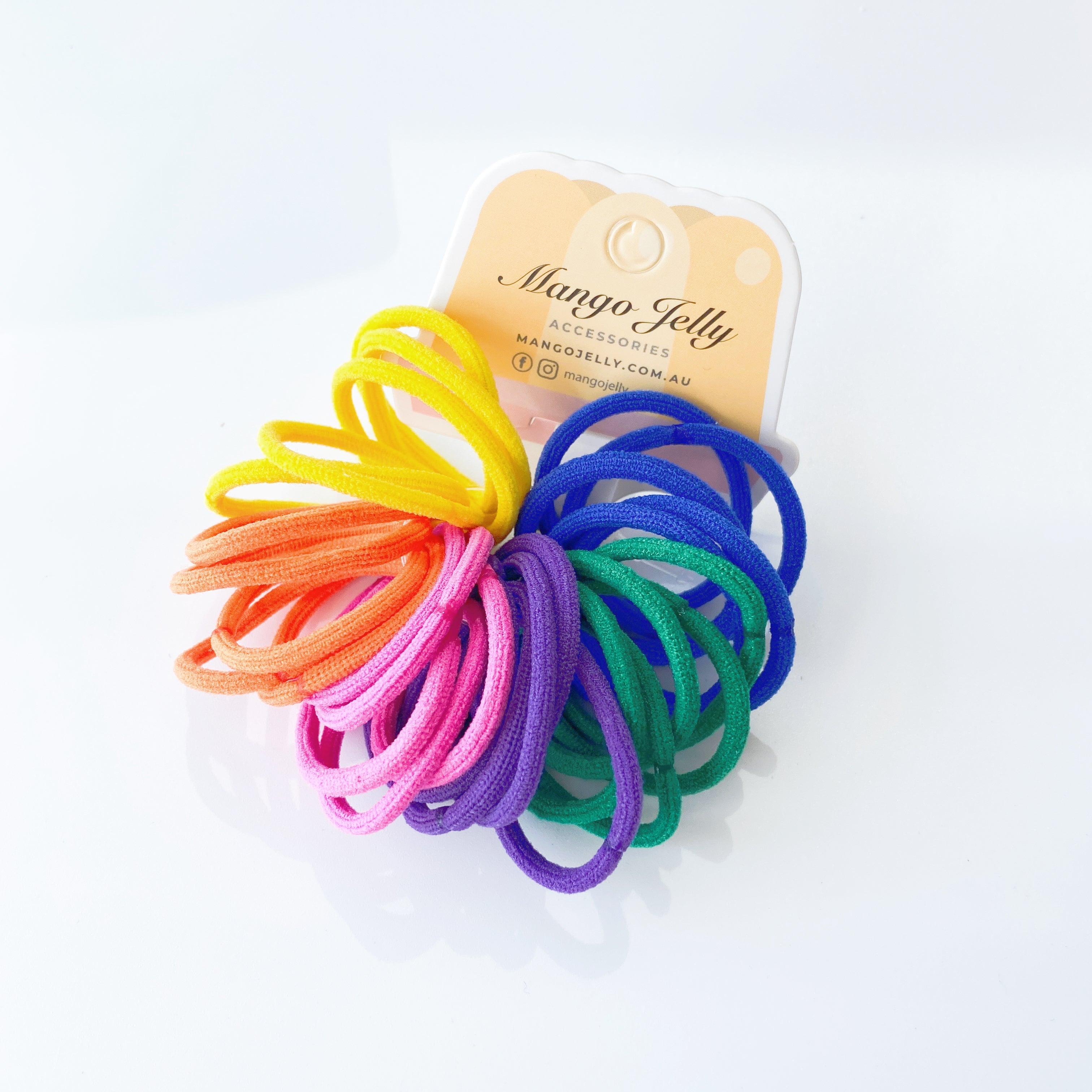 MANGO JELLY Kids Hair Ties (3cm) - Ring Retro - One Pack