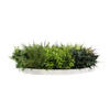 Slimline Artificial Green Wall Disc Art 80cm Green Field UV Resistant (White)