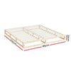 Artiss Bed Frame King Size Wooden Base Mattress Platform Timber Pine KALAM