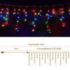 Jingle Jollys 20M Christmas Lights Icicle Light 800 LED Multi-coloured