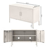 ArtissIn Buffet Sideboard Locker Metal Storage Cabinet - BASE White