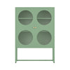 ArtissIn Buffet Sideboard Metal Locker Display Shelves Cabinet Storage Green