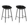 Artiss Set of 2 Metal Bar Stools - Black