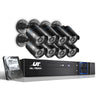 UL-Tech CCTV Security System 2TB 8CH DVR 1080P 8 Camera Sets