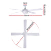 Devanti 52'' Ceiling Fan w/Light w/Remote Timer - White