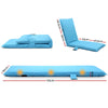 Artiss Adjustable Beach Sun Pool Lounger - Blue