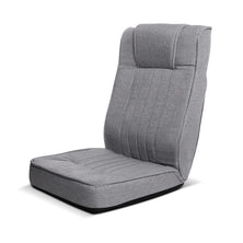 Artiss Lounge Sofa Floor Recliner Couch Futon Folding Chaise Light Grey