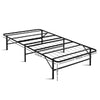 Artiss Folding Bed Frame Metal Bed Base King Single Size Portable Black