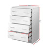 Artiss Tallboy 4 Drawers Storage Cabinet - White