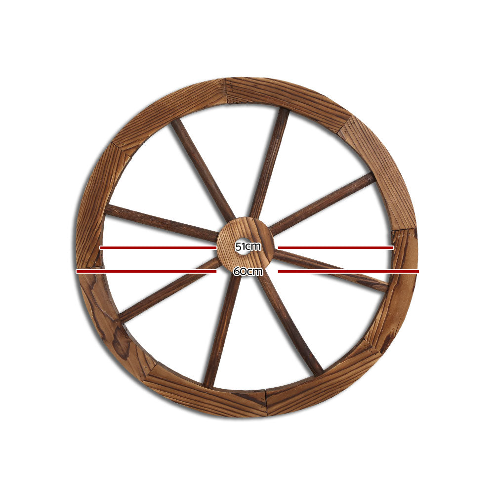 Gardeon Wooden Wagon Wheel