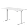 Artiss Standing Desk Adjustable Height Desk Electric Motorised White Frame Desk Top 140cm