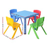 Keezi 5 Piece Kids Table and Chair Set - Blue