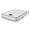 Giselle Bedding Peyton Pocket Spring Mattress 21cm Thick Double