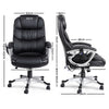 Artiss Massage Offcie Chair 8 Point PU Leather Black