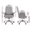 Artiss Fabric Office Chair Grey