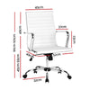 Artiss Gaming Office Chair Computer Desk Chairs Home Work Study White Mid Back