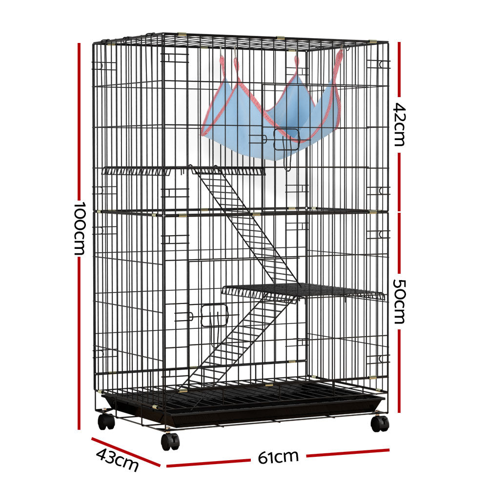 i.Pet Rabbit Cage Indoor Hutch Guinea Pig Bunny Ferret Hamster Pet Cage Outdoor