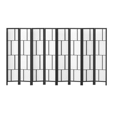 Artiss Ashton Room Divider Screen Privacy Wood Dividers Stand 8 Panel Black