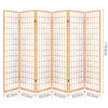 Artiss Room Divider Screen Wood Timber Dividers Fold Stand Wide Beige 6 Panel