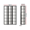 Artiss Room Divider Screen Privacy Wood Dividers Stand 3 Panel Nova Black