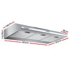 DEVANTI Fixed Range Hood Rangehood Stainless Steel Kitchen Canopy 90cm 900mm