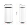 Devanti 68L Sensor Bin White