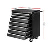 Giantz Tool Chest and Trolley Box Cabinet 7 Drawers Cart Garage Storage Black