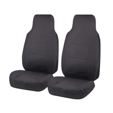 Seat Covers for TOYOTA HI ACE TRH-KDH SERIES 03/2005 - 01/2019 LWB SINGLE / CREW CAB / COMMUTER BUS FRONT 2X HIGH BUCKETS CHARCOAL ALL TERRAIN
