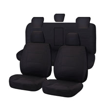 Seat Covers for HOLDEN COLORADO RG SERIES FR 06/2012 - ON DUAL FR BLACK CHALLENGER
