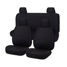 Seat Covers for NISSAN NAVARA D23 SERIES 3 NP300 11/2017 -11/ 2020 DUAL CAB FR BLACK CHALLENGER