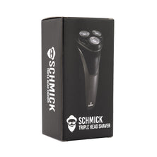 Schmick Triple Head Cordless Shaver Convenient Water Resistant USB Charge Black
