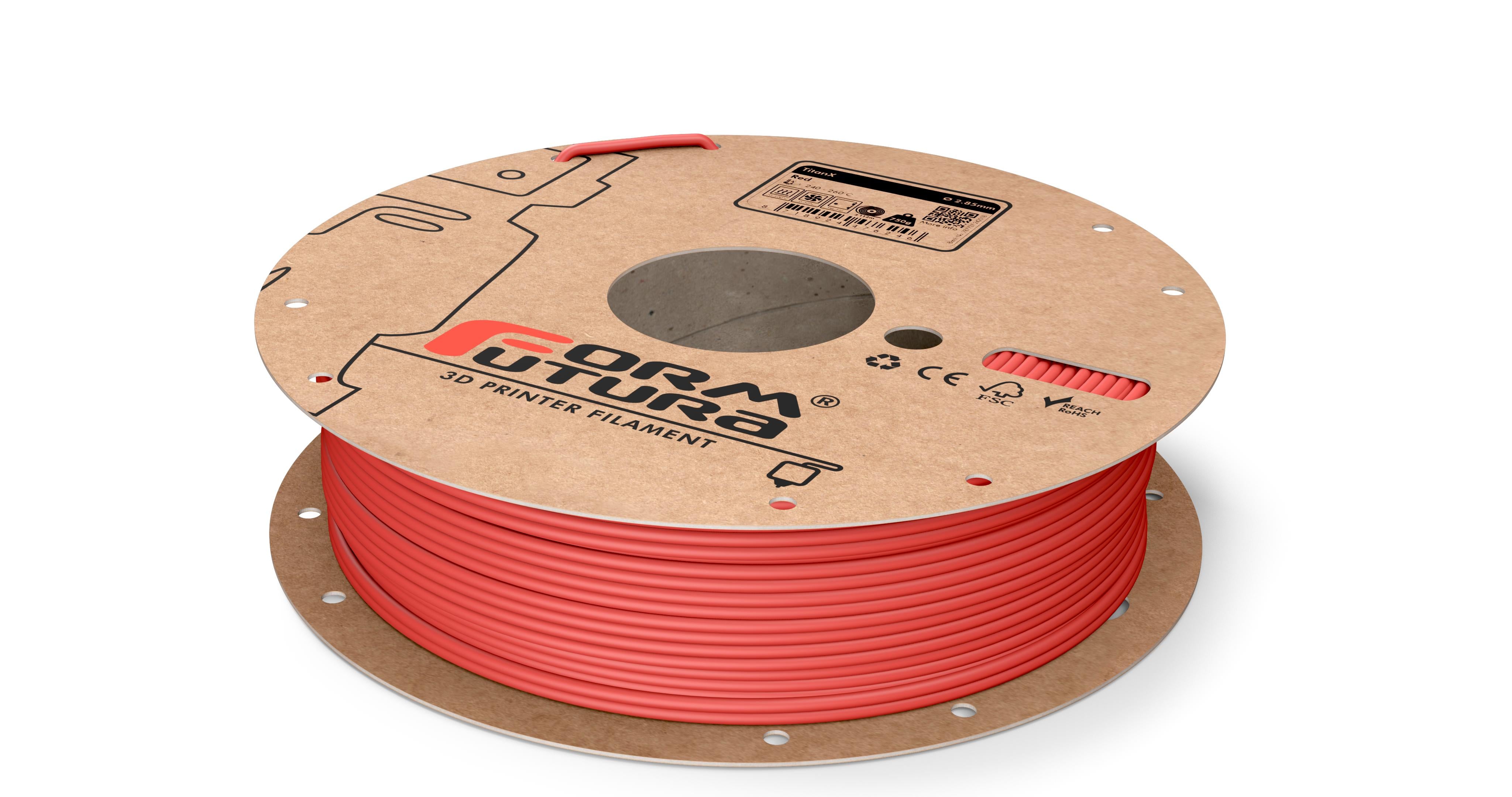 ABS Filament TitanX 2.85mm Red 750 gram 3D Printer Filament