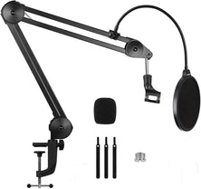 Heavy Duty Microphone Arm Microphone Stand Suspension Scissor Boom Stands with 6