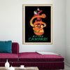 50cmx70cm Bitter Campari Gold Frame Canvas Wall Art