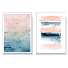 60cmx90cm Abstract Pink 2 Sets White Frame Canvas Wall Art