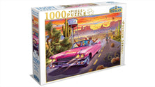 Route 66 Pink Convertible 1000 Piece Puzzle