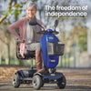 EQUIPMED Electric Mobility Scooter For Elderly Motorized Riding Older Adults Aid Portable E-Scooter