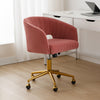 Velvet Home Office Chair- Rose